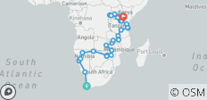  Africa Encompassed Northbound (46 destinations) - 46 destinations 