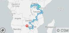  Gorillas to Vic Falls (30 destinations) - 30 destinations 