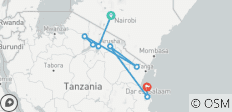  Nairobi to Stone Town - 8 destinations 