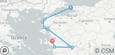  Höhepunkte der Türkischen Ägäis - 8 Destinationen 