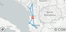  Circuito activo de 5 días en Albania: surf a remo, senderismo, barranquismo. - 7 destinos 