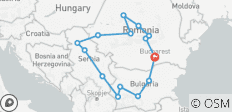  Small Group Tour; Romania, Serbia &amp; Bulgaria from / to Bucharest - 15 destinations 