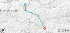  Crossing the Alps E5 from Oberstdorf to Merano With Charme - 5 destinations 