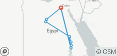  Trésors d\'Egypte (Le Caire, Assouan, Louxor, Felucca, safari dans le désert noir et blanc) avec vol intérieur - 12 destinations 