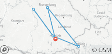  Munich avec Nuremberg, Salzbourg, Rothenburg et Neuschwanstein Linderhof - 8 jours - 6 destinations 