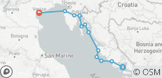  Croisière à Venise et dans les îles croates (de Split à Venise) (2025) - 14 destinations 