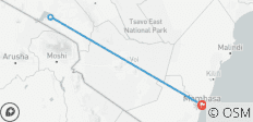  3 dagen Amboseli vanuit Mombasa - 3 bestemmingen 