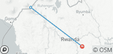  4 dagen Rwanda Ultieme Gorilla Trek Rondreis door - 3 bestemmingen 