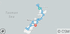  Ultieme Nieuw –ZeelandagenZelf rijden&amp;32 dagen verblijven - 24 bestemmingen 
