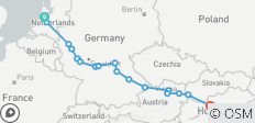  Quer durch Europa - Amsterdam/Budapest (Amsterdam - Budapest) (18 Destinationen) - 18 Destinationen 