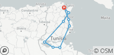  Tunisia in 6 Days – Tunis Hammamet Kairouan and more - 9 destinations 