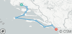  Croisière sur les îles croates : de Split à Dubrovnik en 8 jours - 10 destinations 