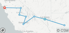  Städte des Westens bis San Francisco (9 Destinationen) - 9 Destinationen 