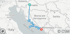  Croatie et ses îles Croisière en petit bateau sur la côte adriatique (de Zagreb à Dubrovnik) (2025) - 17 destinations 