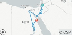  Magisch Jordanië, schoonheden van de Nijl&amp;Hurghada (18 bestemmingen) - 18 bestemmingen 