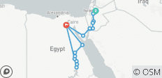  Magisch Jordanië, de schoonheden van de Nijl&amp;Hurghada eindigen Caïro (19 bestemmingen) - 19 bestemmingen 