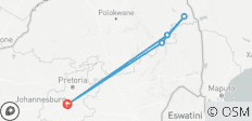  Safari de 4 jours en camping pour les Big Five et les panoramas - 5 destinations 