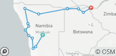  15-daagse rondreis door Namibië, Botswana en Zimbabwe - 15 bestemmingen 