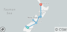  New Zealand By Train, Bus &amp; Ferry - 9 destinations 