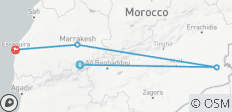  10 días desde Marrakech-Montañas del Atlas_Desierto del Sahara _Essouira - 4 destinos 