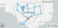  Cambodja Grand Discovery 22 daagse privéreis door erfgoed, hooglanden &amp; kust - 21 bestemmingen 