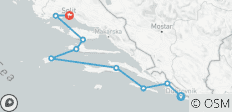  Croisière dans les îles croates ; de Dubrovnik à Split en 8 jours - 9 destinations 