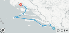  Naviguez sur les îles croates ; de Dubrovnik à Split en 8 jours - 10 destinations 