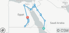  Arabië, Jordanië&amp;de geheimen van de Nijl - 19 bestemmingen 