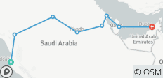  Arabia Saudí con Bahréin, Qatar y Emiratos - Fin en Dubai (8 destinations) - 8 destinos 