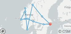  Legendäre Fjorde bis Stockholm (einschließlich Kristiansand) - 13 Destinationen 