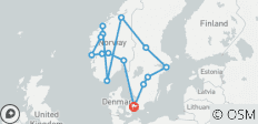  Nordisches Abenteuer ab Kopenhagen (16 Destinationen) - 16 Destinationen 