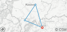  e Tour in den Kosovo: Pristina &amp; Prizren ab Skopje - 4 Destinationen 