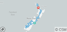  Ultimate New Zealand (Northbound) - 22 destinations 