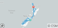  Ultimate New Zealand (vers le nord, 21 jours) - 26 destinations 