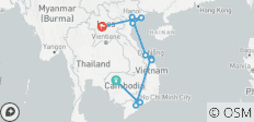  Trails of Indochina ( Cambodia - Vietnam - Laos) in 19 days - 11 destinations 