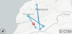  Circuit 3 jours Maroc Désert de Marrakech aux Dunes de l\'Erg Chigaga - 9 destinations 