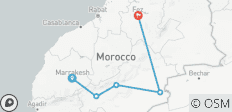  Marrakech To Desert Tour, Dades Gorges, Night In Desert Camp, Fes - 5 destinations 