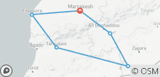  Circuito de Marrakech a Essaouira por el desierto de Marruecos a través de las dunas de Erg Chigaga - 6 destinos 