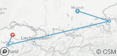 Germany and Switzerland in a week (Covering Munich, Lucerne and Zurich) - 4 destinations 
