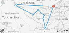  Uzbekistan Cultural Tour 12 Days - 9 destinations 