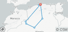  Op maat gemaakte 11-daagse Algerijnse woestijnreis, dagelijkse start &amp; privégids - 8 bestemmingen 