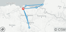  Ruta de 7 días por el País Vasco desde Bilbao - 10 destinos 