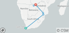  Le Cap, Kruger et les chutes Victoria - 9 destinations 