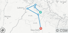  8 jours de visite de l\'Himalaya et du Temple d\'Or en voiture privée depuis Delhi - 8 destinations 