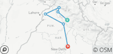  8 jours de visite de l\'Himalaya et du Temple d\'Or en voiture privée depuis Delhi - 8 destinations 