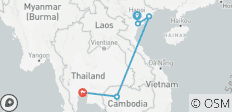  Mysterious Vietnam - Cambodia - Thailand Tour in 11 Days - 5 destinations 