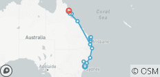  Sydney to Cairns Explorer - 14 days - 15 destinations 