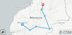  3 Day Sahara Tour - Marrakech to Fes via Merzouga, Morocco - 8 destinations 