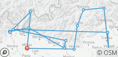  Les routes de campagne du nord de l\'Italie (petit groupe, 10 jours) - 16 destinations 