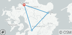  7 días de excursión cultural Onsen en Kyushu (guía y conductor privados） - 4 destinos 